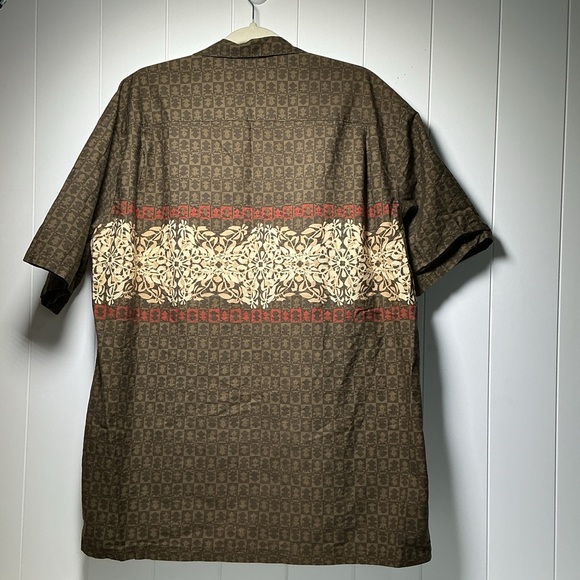 Koa Road Men's Large Cotton Hawaiian Button Front Short Sleeve Camp Shirt Floral - Picture 3 of 5